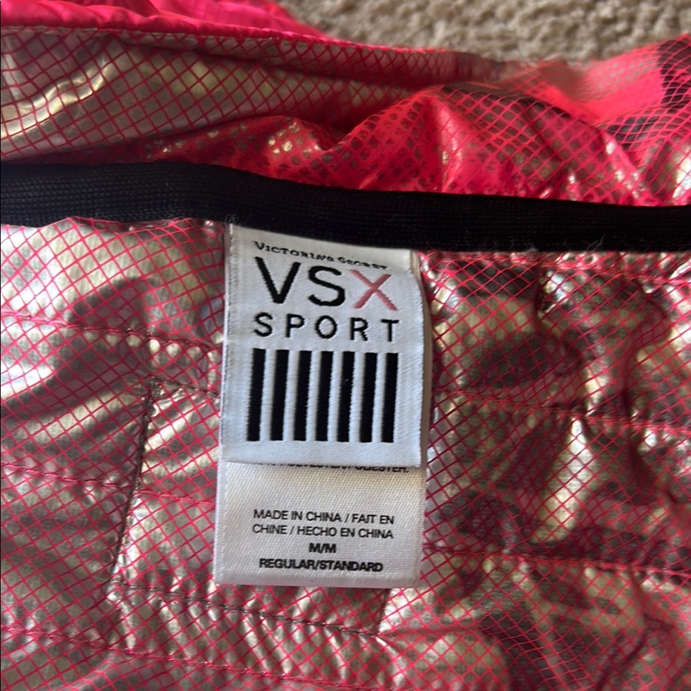 PINK Victoria's Secret beautiful Pink and Black Quilted Vest - Picture 3 of 9